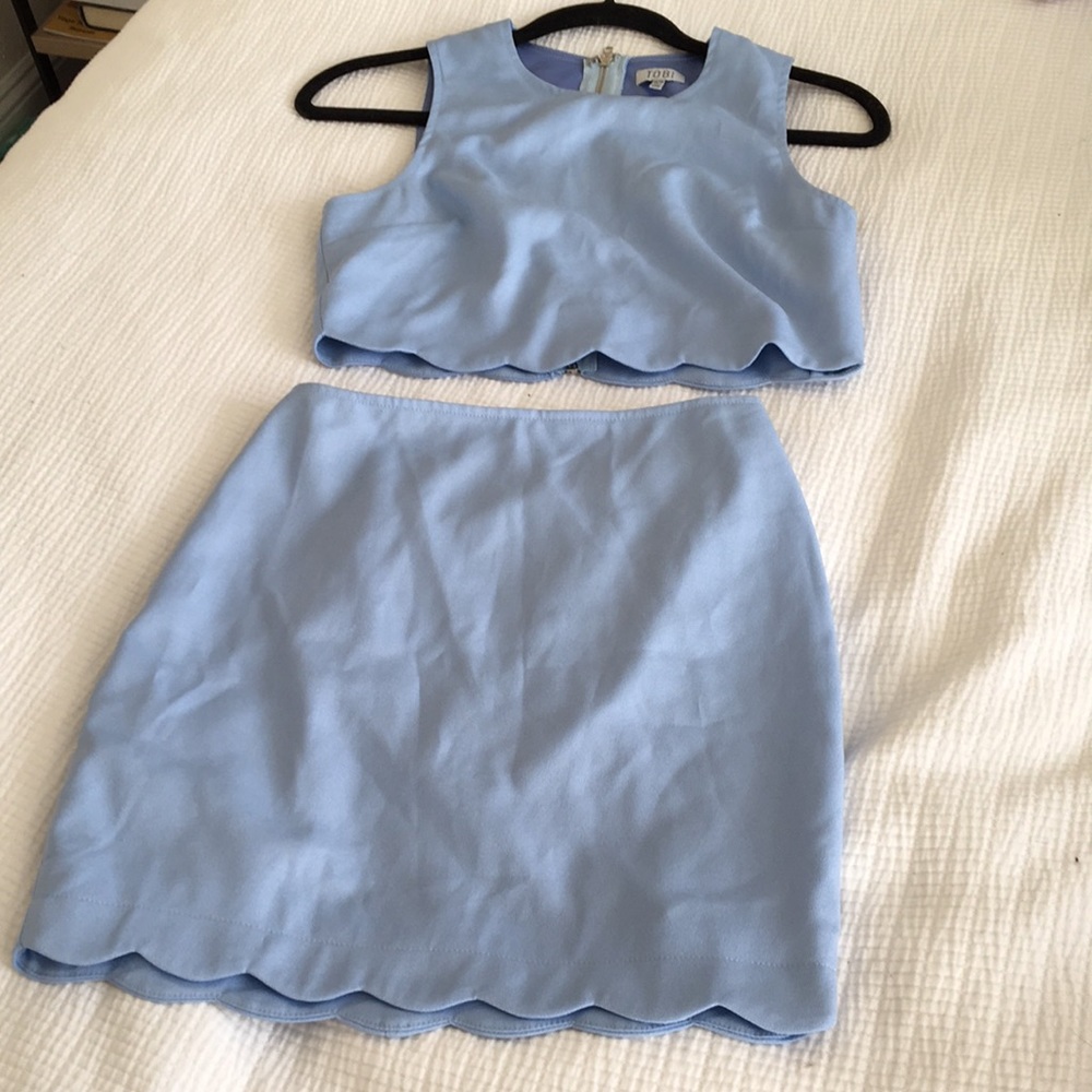 Tobi lavender/blue two piece set